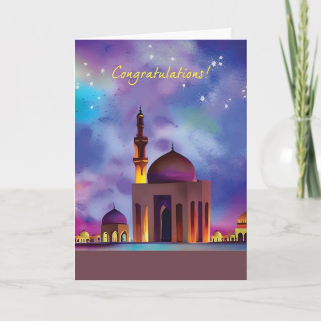 Congratulations on Performance with Arabian Night Card (Front)