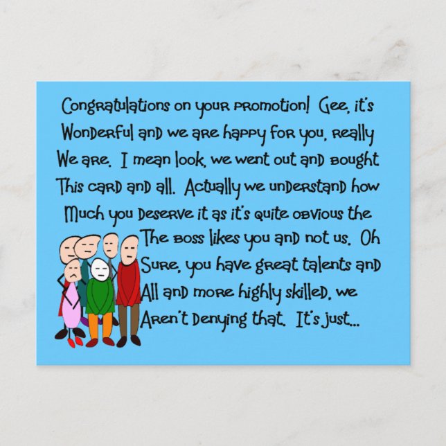 Congratulations on Promotion Cards & Gifts (Front)