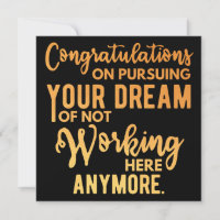 Congratulations on Pursuing Your Dream