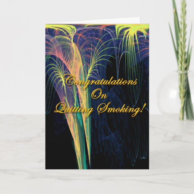 Congratulations On Quitting Smoking Card (Front)