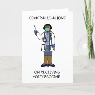 Congratulations on Receiving Covid 19 Vaccine Holiday Card