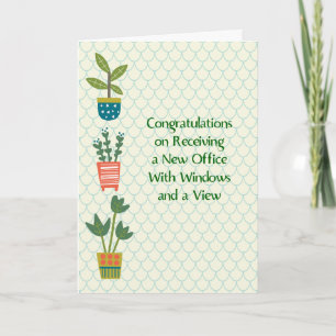 Congratulations on Receiving New Office Card