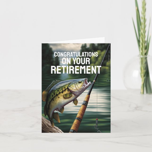 Congratulations on Retirement Fishing Card (Front)
