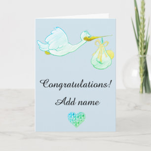 Congratulations on the birth of your baby card