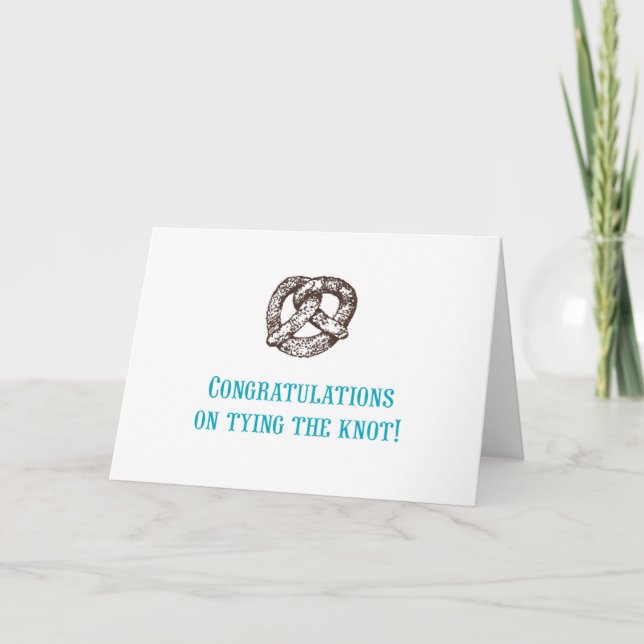 Congratulations on tying the knot! Card (Front)
