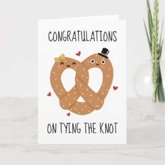Congratulations On Tying The Knot Funny Sarcastic  Thank You Card