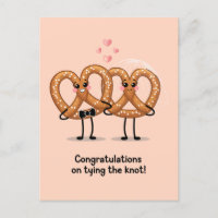 Congratulations On Tying The Knot Pretzel Funny