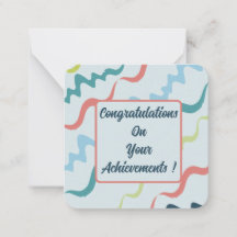 Congratulations On Your Achievements!