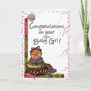 Congratulations on your baby girl ! card
