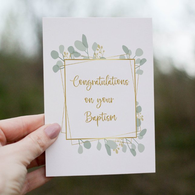 Congratulations on your baptism Greeting Card (Creator Uploaded)