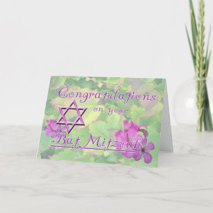 Congratulations on your Bat Mitzvah! Card