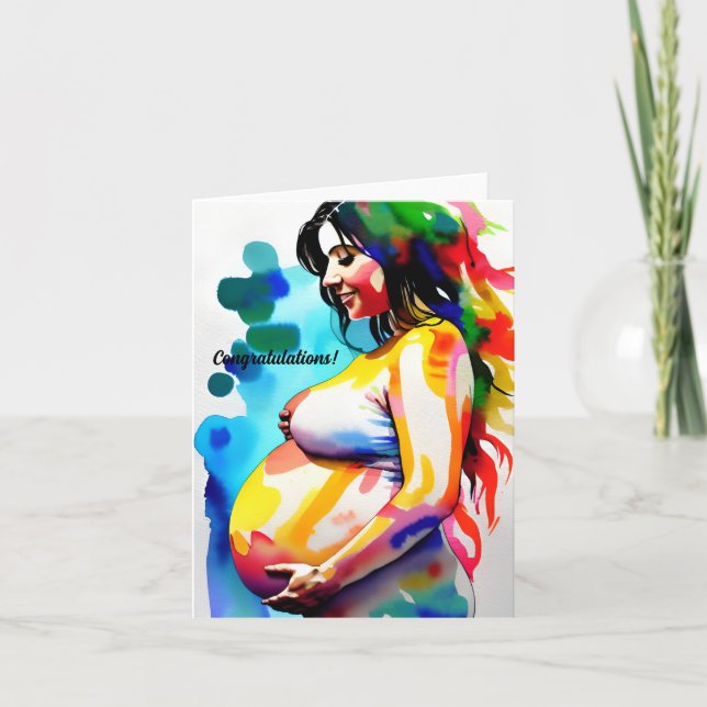 Congratulations on your Bump! Card (Front)