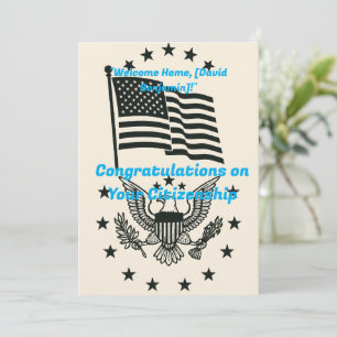 Congratulations on Your Citizenship Card