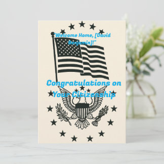 Congratulations on Your Citizenship Card