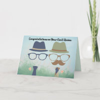 Congratulations on Your Civil Union two Men Card