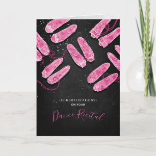 Congratulations on Your Dance Recital Pink Ballet Card