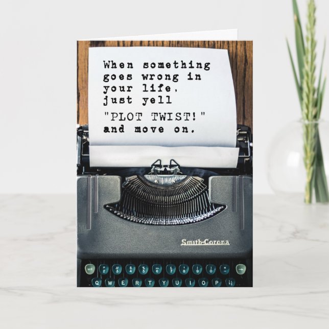 Congratulations on Your Divorce "Plot Twist" Card (Front)