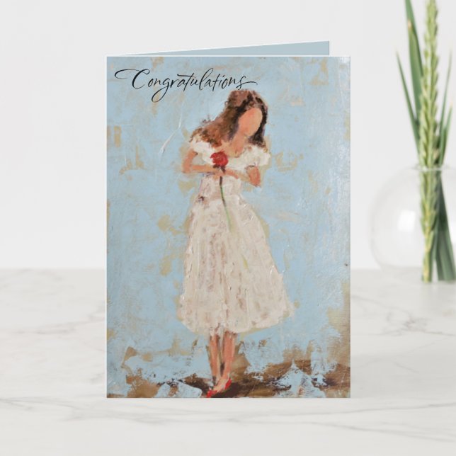 Congratulations on your engagement card (Front)