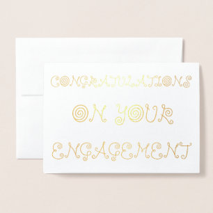 Congratulations on your Engagement Foil Card