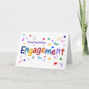 Congratulations on your Engagement Whimsical Card