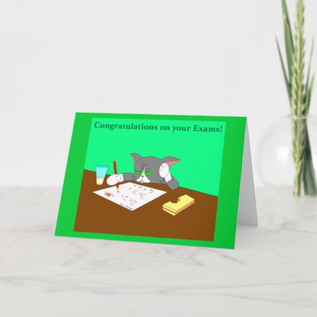Congratulations on your Exams! Card (Front)
