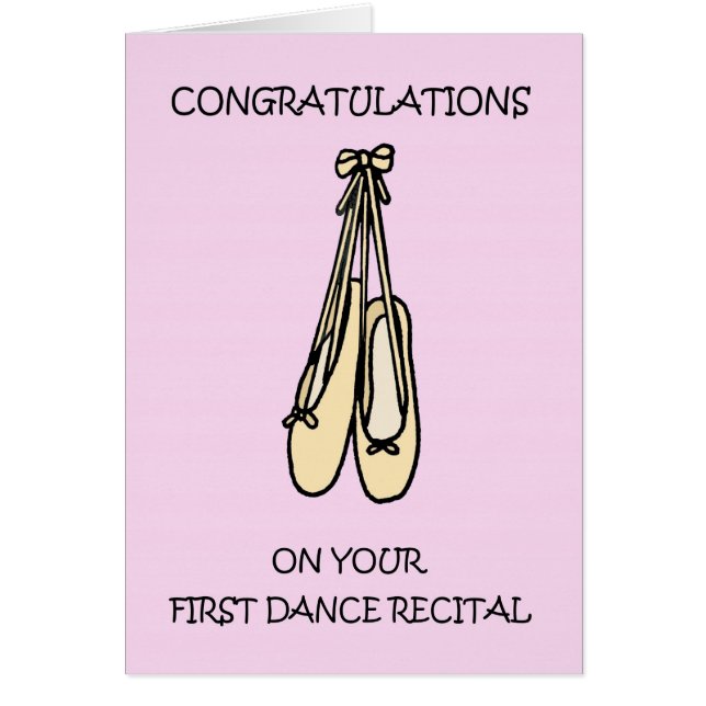 Congratulations on Your First Dance Recital (Front)