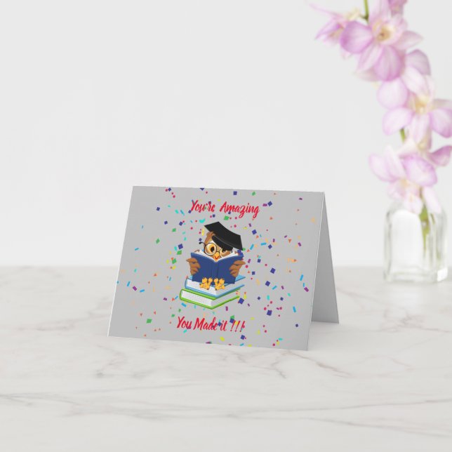 congratulations on your graduation day card (Orchid)