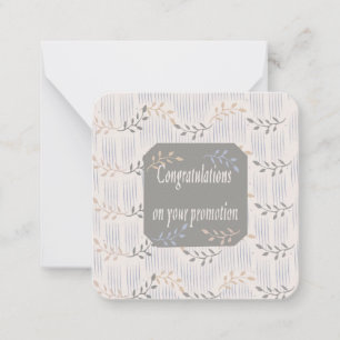Congratulations on your Job promotion: Card