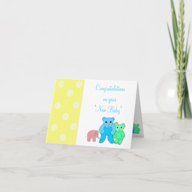 Congratulations on Your New Baby Card (Front)