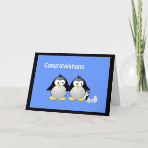 Congratulations on Your New Baby Penguin Greeting Card