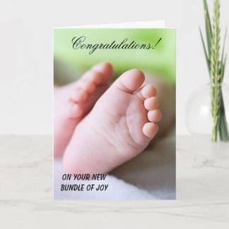 Congratulations on your new bundle of joy card
