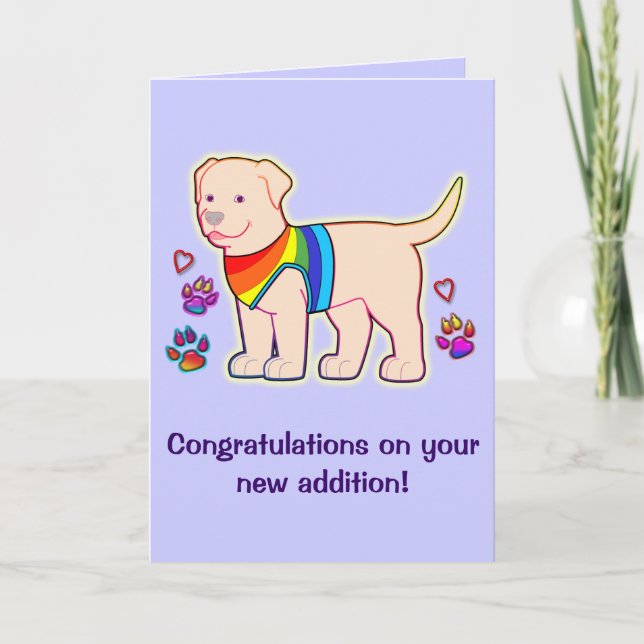 Congratulations on Your New Dog Card (Front)