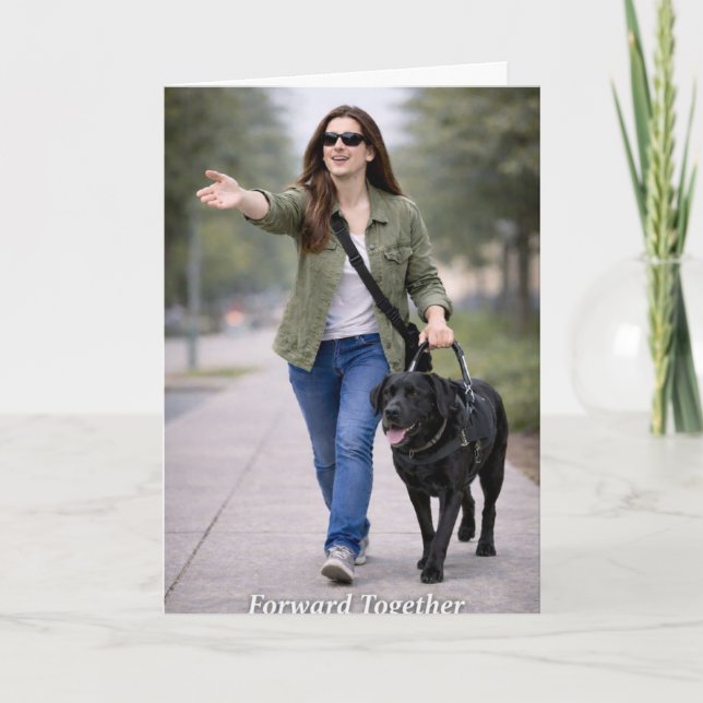 Congratulations on Your New Guide Dog Card (Front)