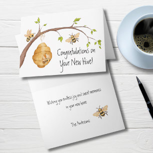 Congratulations on your New Hive   New House Card