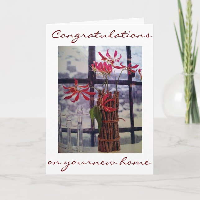 CONGRATULATIONS ON YOUR NEW HOME CARD (Front)