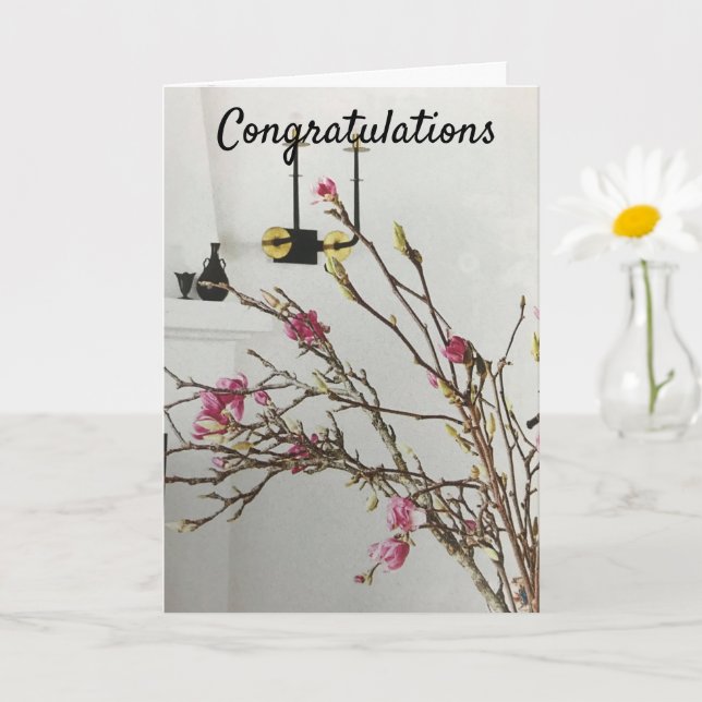 **CONGRATULATIONS ON YOUR NEW HOME" CARD (Small Plant)