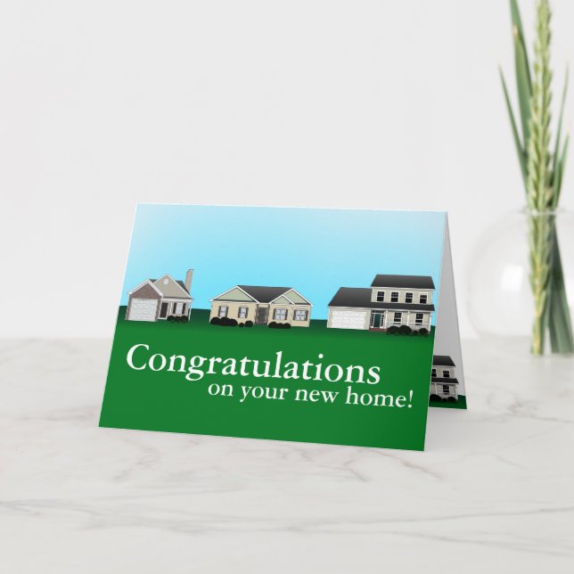 Congratulations on your new home cards (Front)