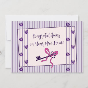 Congratulations on Your New Home Flat Card