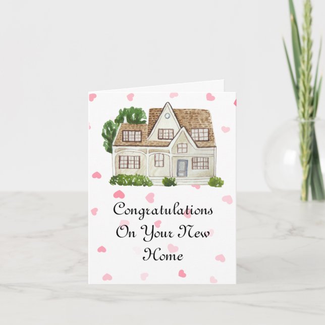 Congratulations on your New Home, Happy Moving Day Card (Front)