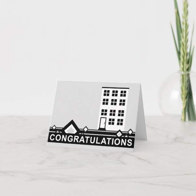 congratulations on your new home : hi-fi condo card (Front)