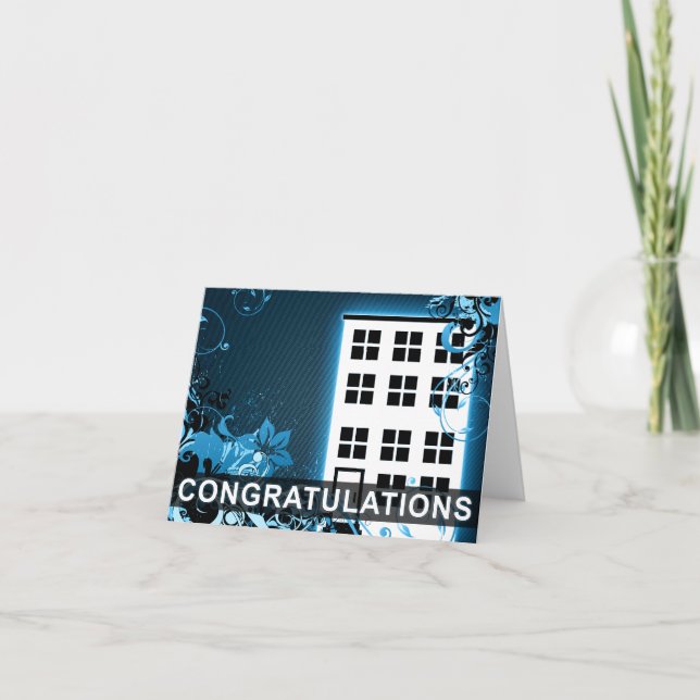 congratulations on your new home : hi-fi condo card (Front)