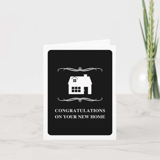 congratulations on your new home : mod home card (Front)