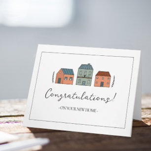 Congratulations on Your New Home Note Card