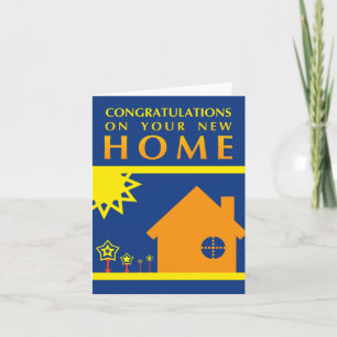 congratulations on your new home : pop shapes card
