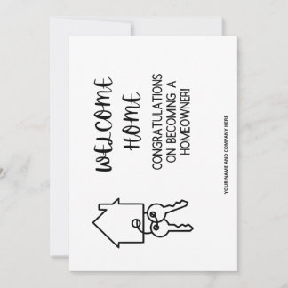 Congratulations On Your New Home: REALTOR  Thank You Card