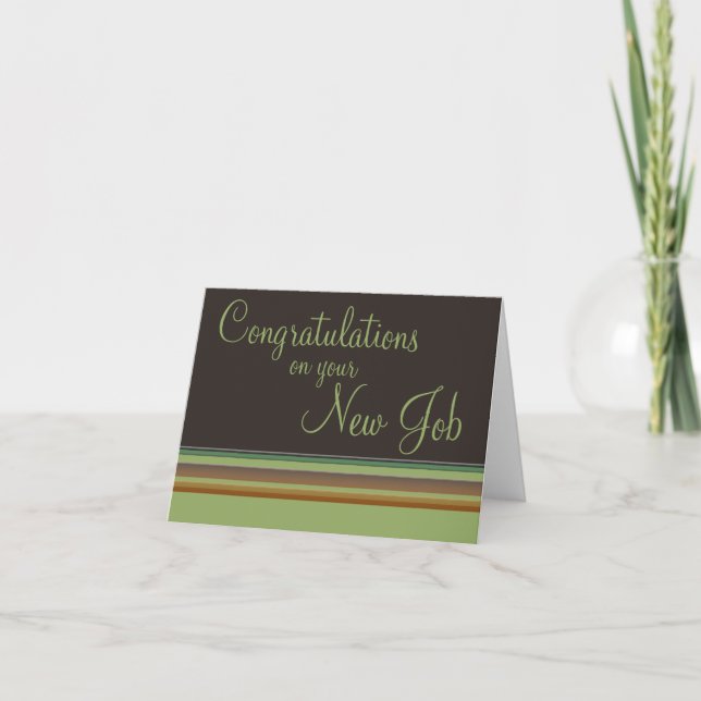 Congratulations on your New Job Card (Front)