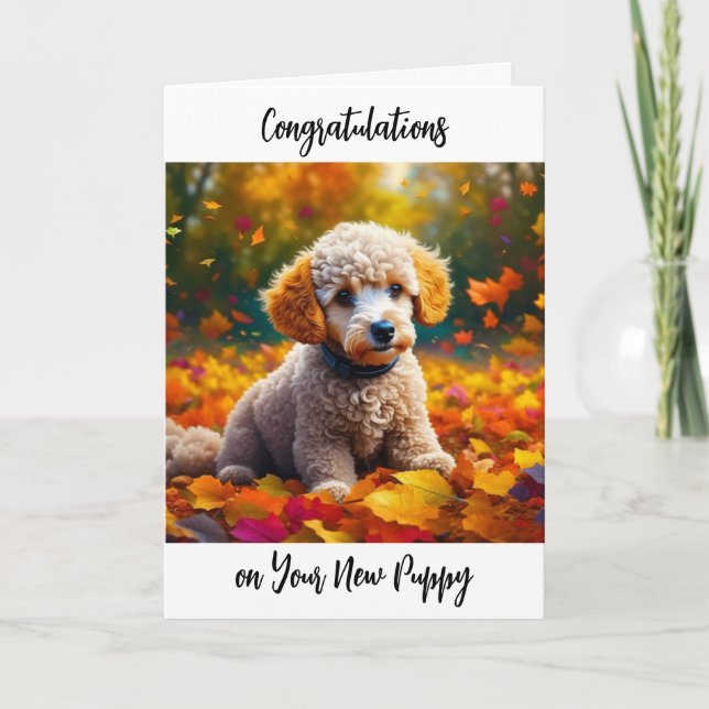 Congratulations on your New Puppy  Card (Front)