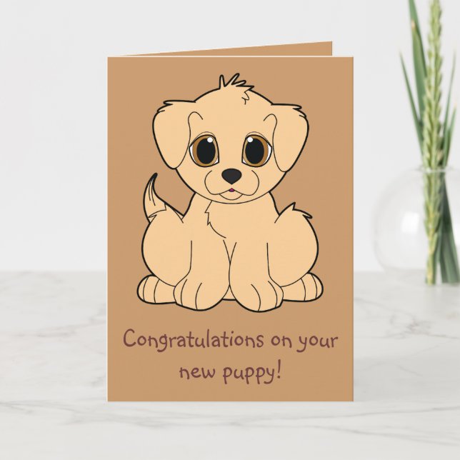 Congratulations on Your New Puppy Card (Front)