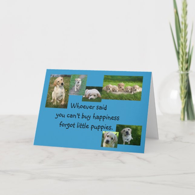 Congratulations on your new puppy! card (Front)