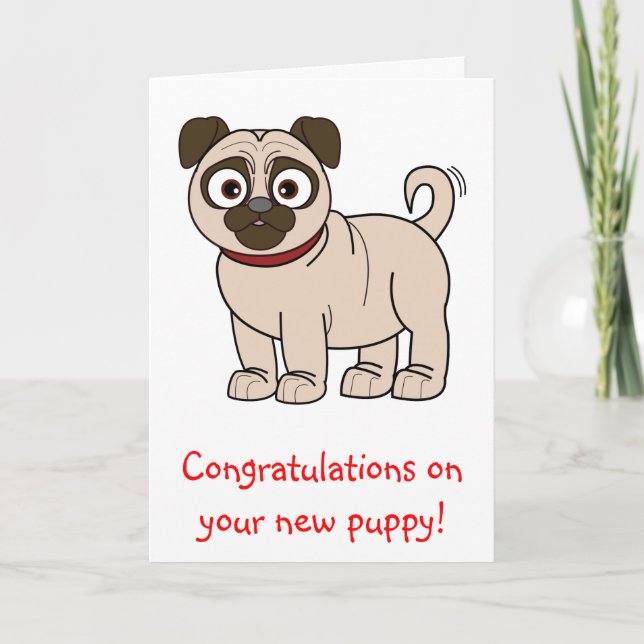 Congratulations on Your New Puppy Card (Front)